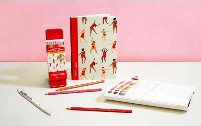 CARAN D'ACHE 849 Nina Cosford Ballpoint Pen Light Cream Aluminium Hexagonal Special Edition Swiss Made - Image 4