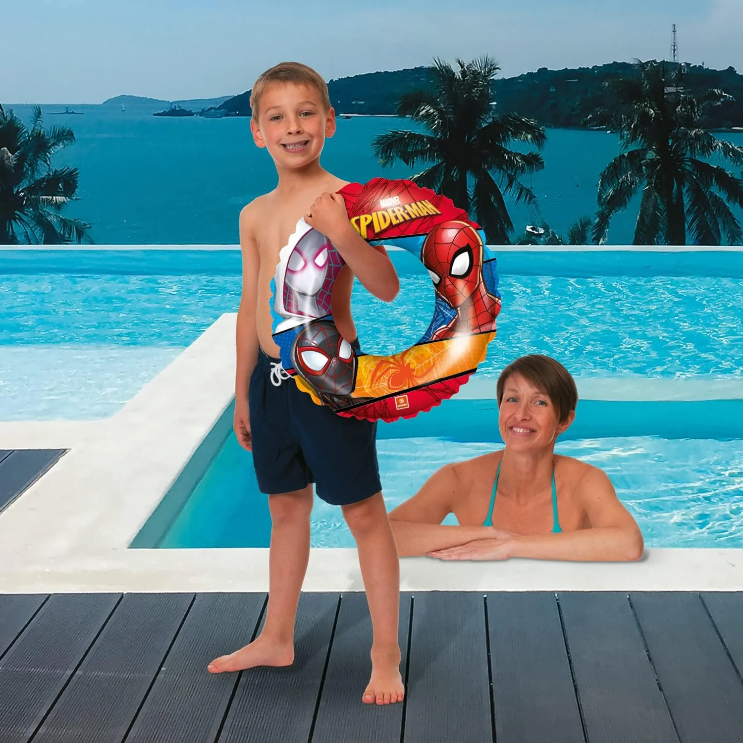 Mondo Toys - Spiderman Swim Ring - Inflatable Donut - Swim Ring - Great for Boy/Girl Use in the Pool/Sea - 16928 - Image 3