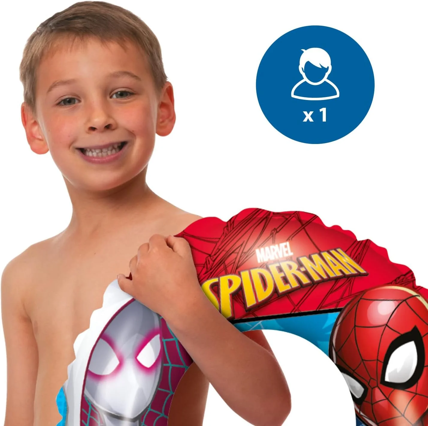 Mondo Toys - Spiderman Swim Ring - Inflatable Donut - Swim Ring - Great for Boy/Girl Use in the Pool/Sea - 16928 - Image 7