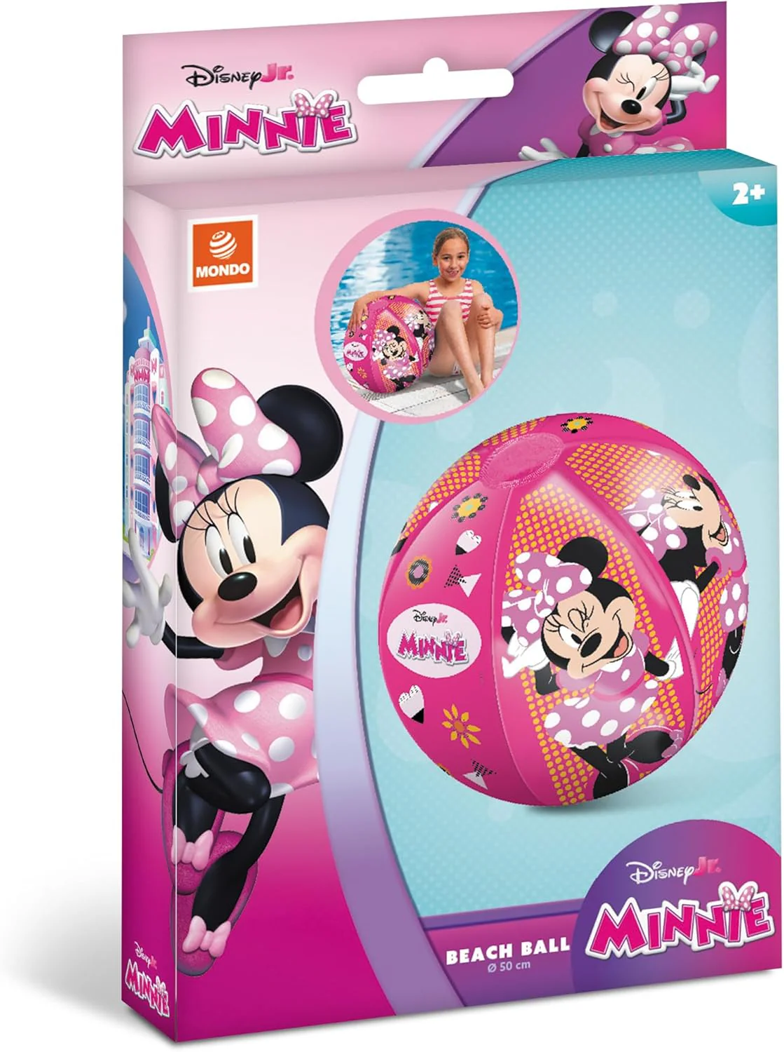Mondo Toys 16968 Minnie Beach Ball Inflatable Ball for Children from 2 Years 50 cm - Image 2