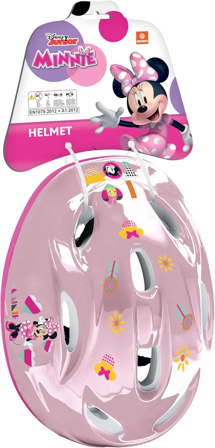 Mondo Toys Minnie Mouse Protective Helmet – Adjustable 52–56 cm Safety Helmet for Bicycles, Scooters & Skateboards – Disney Minnie Design for Girls (Model 28747, Multicoloured - Image 2