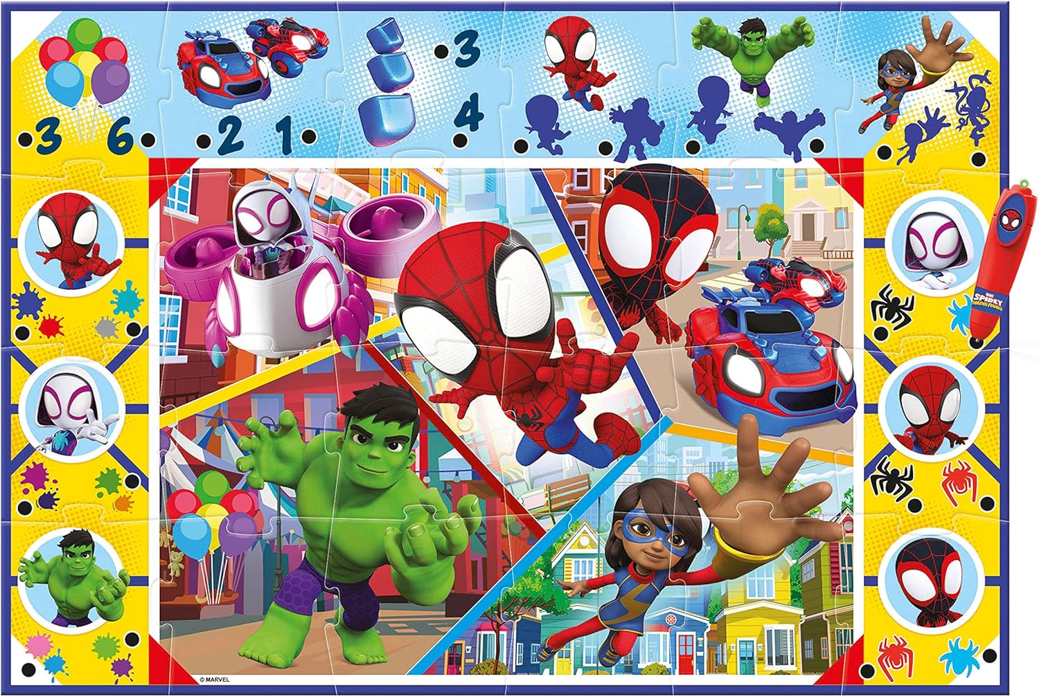 Clementoni Education, Spiderman Vloerpuzzel, 3-5 jaar - 16735 - Image 4