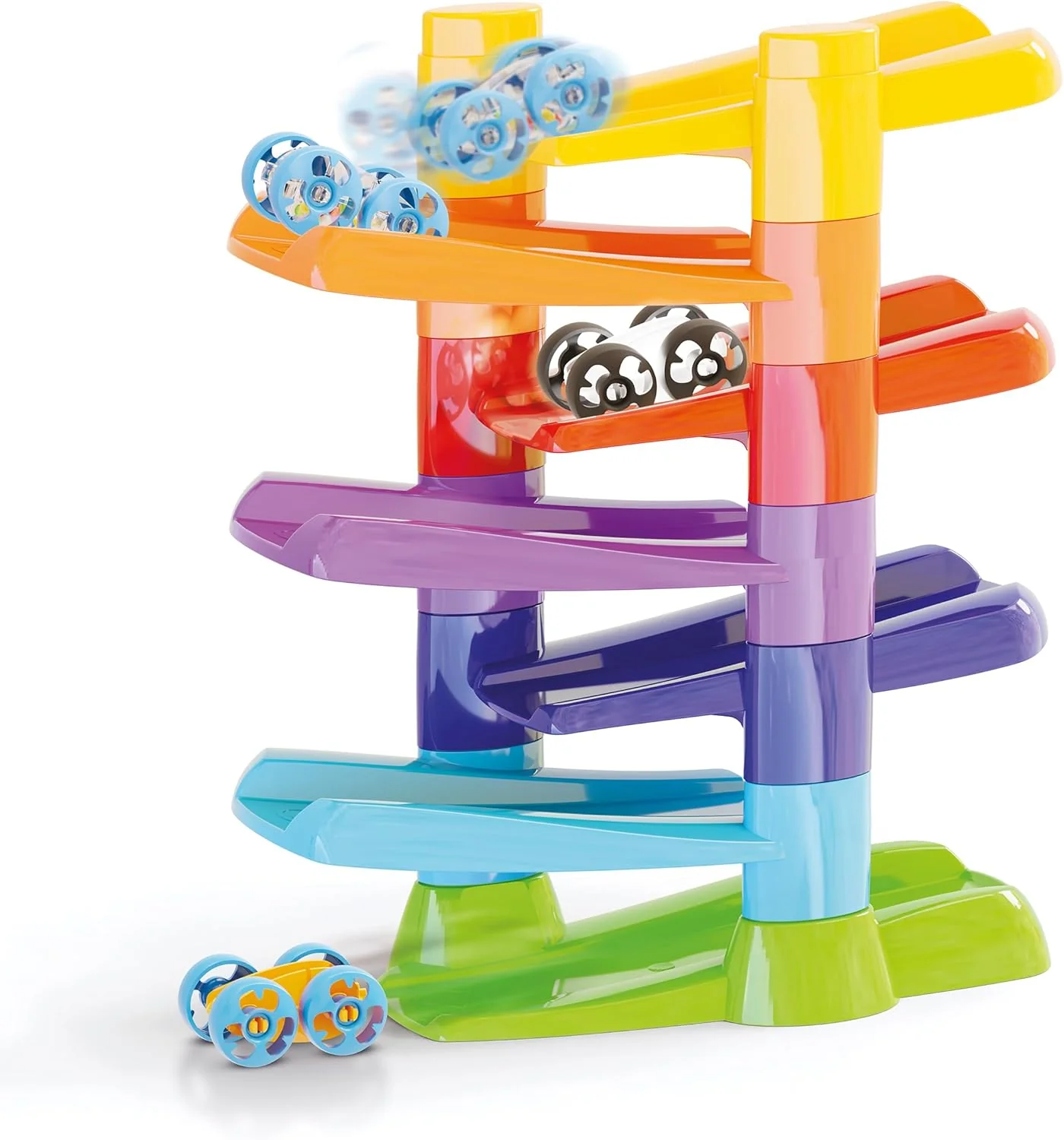QUERCETTI - Flip Car Race Track Superbaan voor ks en auto's kinderen van 18 maanden + - Montessori-spel - creatief en educatief spel - cadeau voor jongens van 2 tot 3 jaar - speelgoed Made in - Image 2