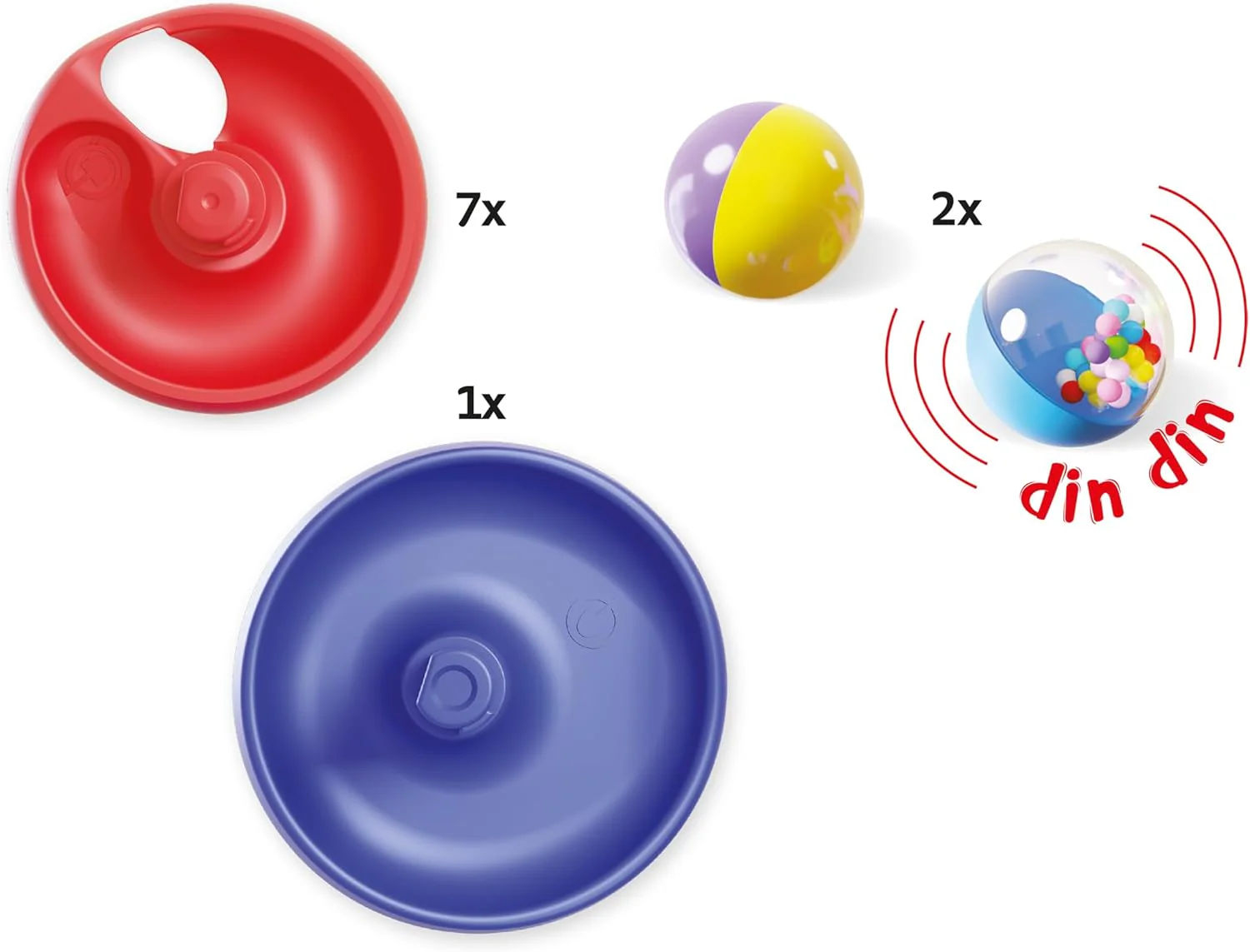 QUERCETTI Spiral Tower Super, kbaan voor kinderen met 7 spiralen en 1 stabiele basis, educatief spel voor kinderen 1+, stimuleert coördinatie en fijne motoriek, creatief speelgoed in meerkleurig - Image 4