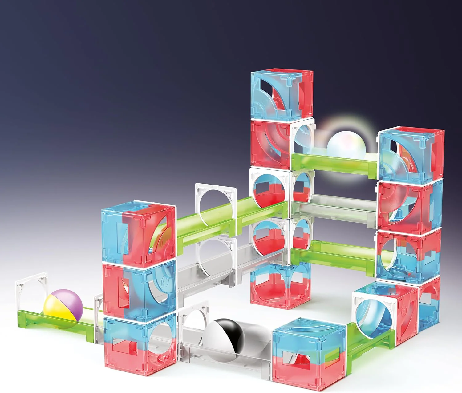 QUERCETTI - Cuboga kbaan galerijen – creatief Montessori-speelgoed voor kinderen 2 cadeaus voor jongens van 3 jaar – educatieve spellen gemaakt in Italië, meerkleurig, 70 - Image 3