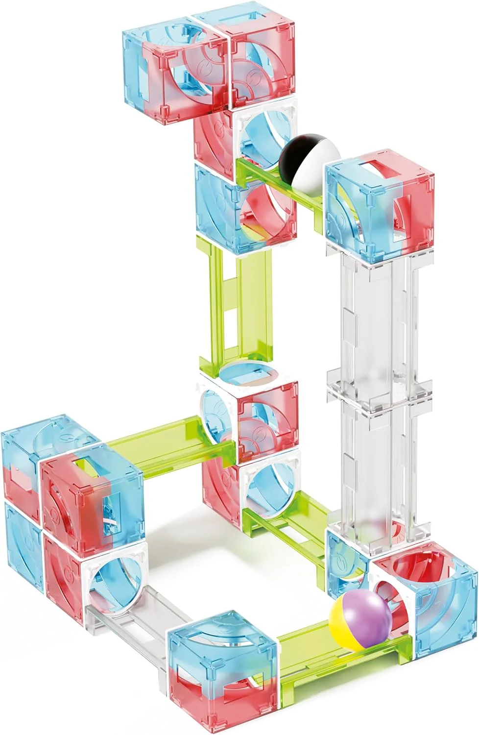 QUERCETTI - Cuboga kbaan galerijen – creatief Montessori-speelgoed voor kinderen 2 cadeaus voor jongens van 3 jaar – educatieve spellen gemaakt in Italië, meerkleurig, 70 - Image 5