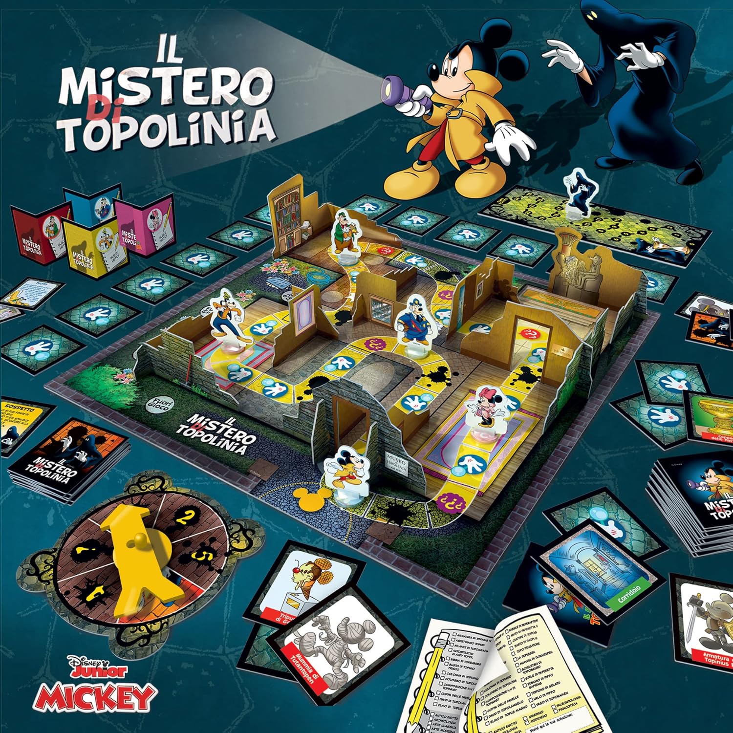 Lisciani Giochi - Disney Il Mistero di Topolinia, società in Scatola, Plancia di Gioco, Strutture Cartotecniche 3D, Multicolore, 97876 - Image 2