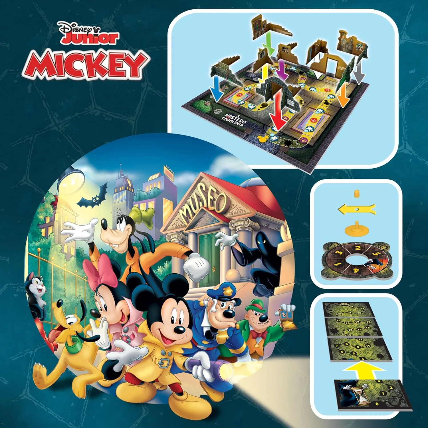 Lisciani Giochi - Disney Il Mistero di Topolinia, società in Scatola, Plancia di Gioco, Strutture Cartotecniche 3D, Multicolore, 97876 - Image 4