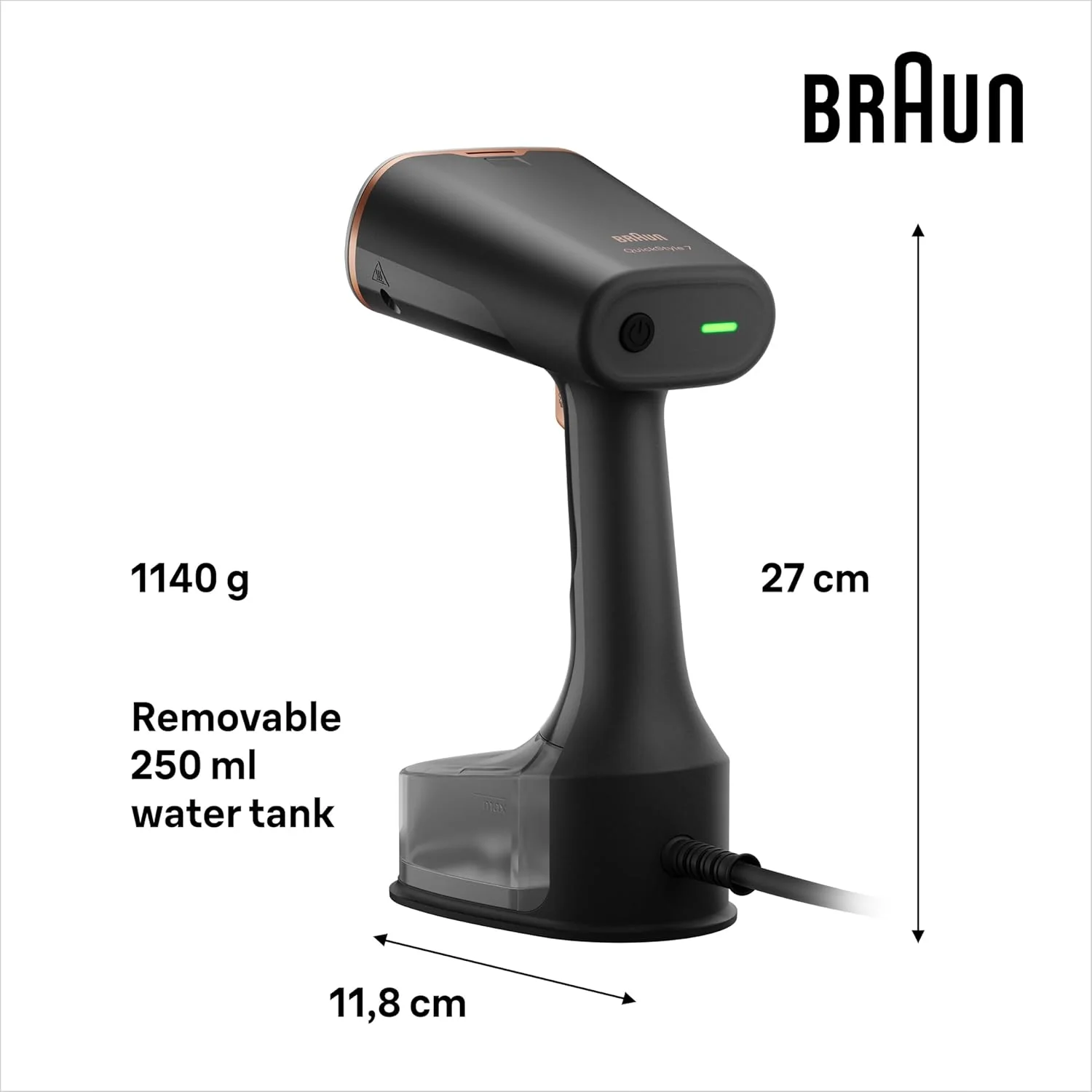 Braun GS7077BK Steamer - Image 3