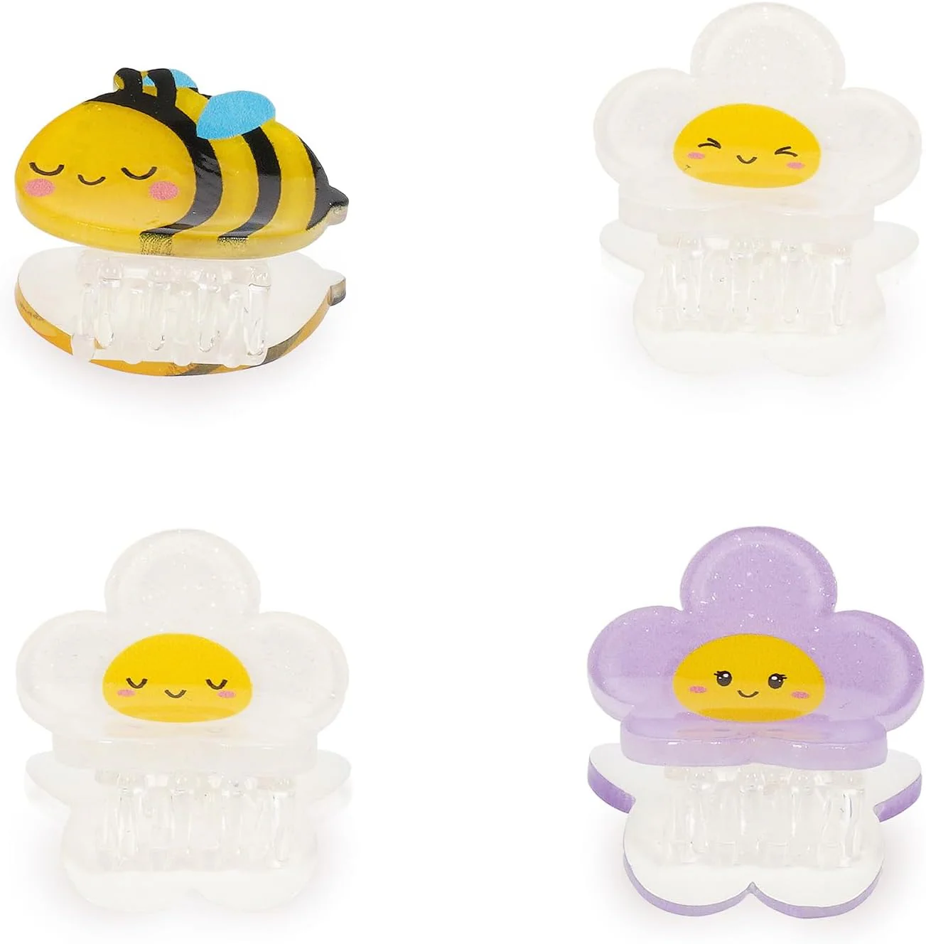 Clip Me Up! - Set Of 4 Mini Hair Clips - Bee - Image 3