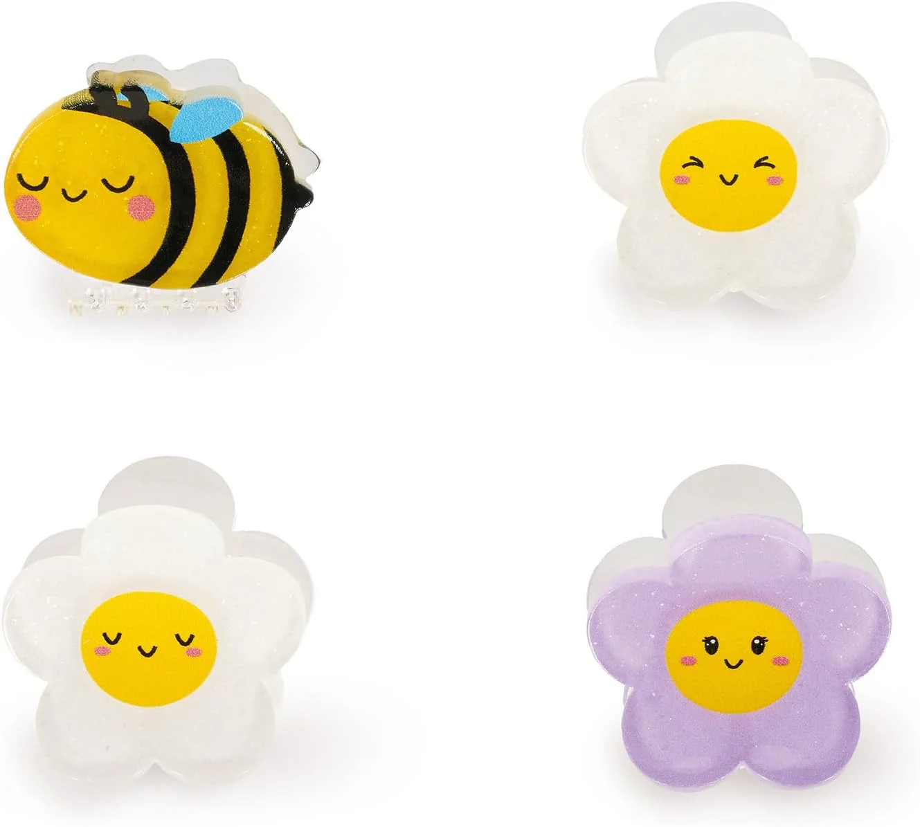 Clip Me Up! - Set Of 4 Mini Hair Clips - Bee - Image 4
