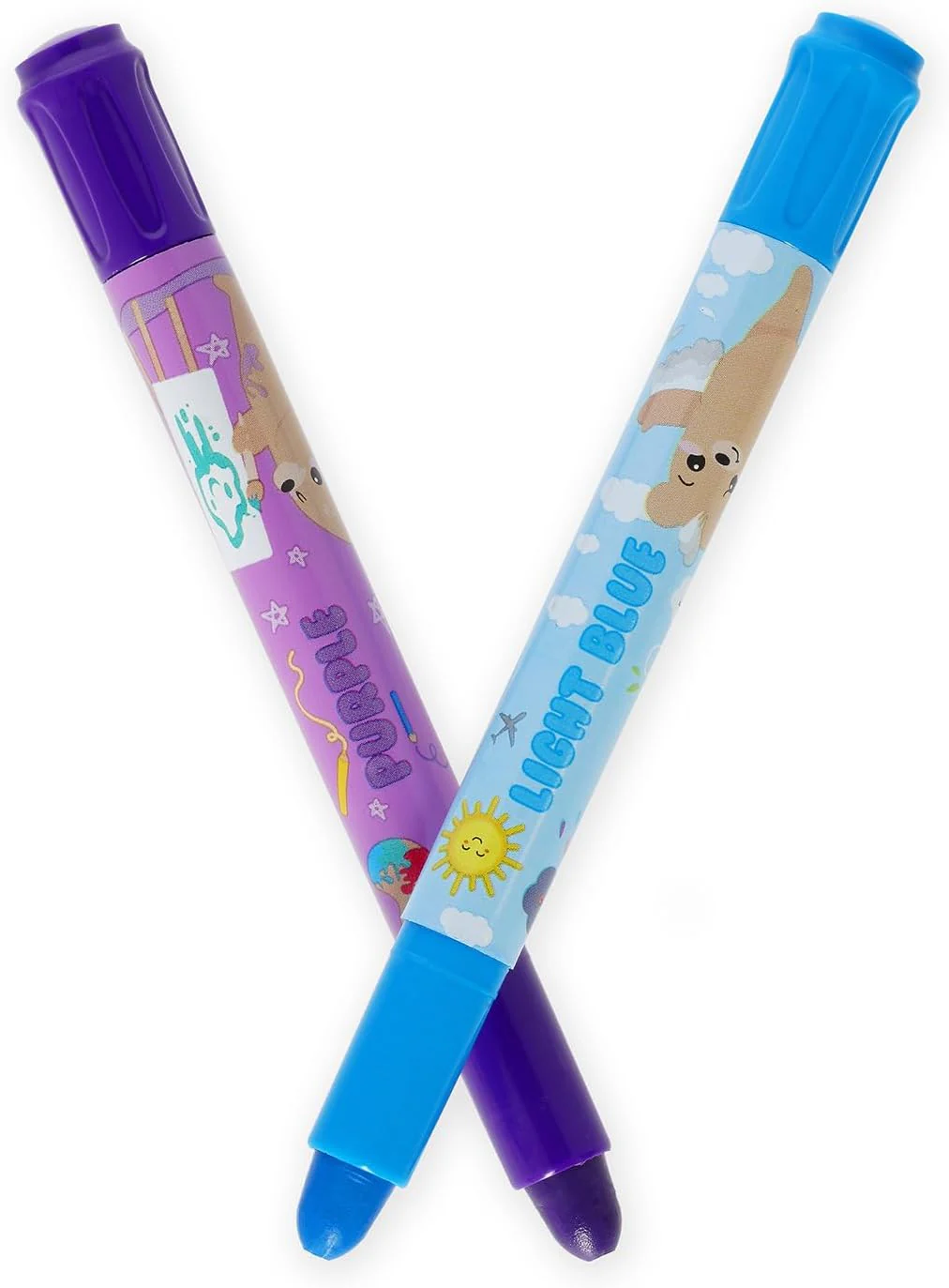 Legami - Set of 12 Teddy Friends Wax Crayons, Rotating, Soft Lines and Intense Colours, Washable, 8 mm Tip, Non Sharpening, 1.5 x 13.3 x 1.8 cm - Image 3
