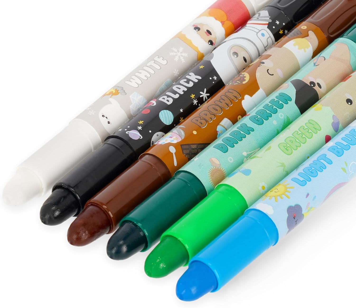 Legami - Set of 12 Teddy Friends Wax Crayons, Rotating, Soft Lines and Intense Colours, Washable, 8 mm Tip, Non Sharpening, 1.5 x 13.3 x 1.8 cm - Image 6