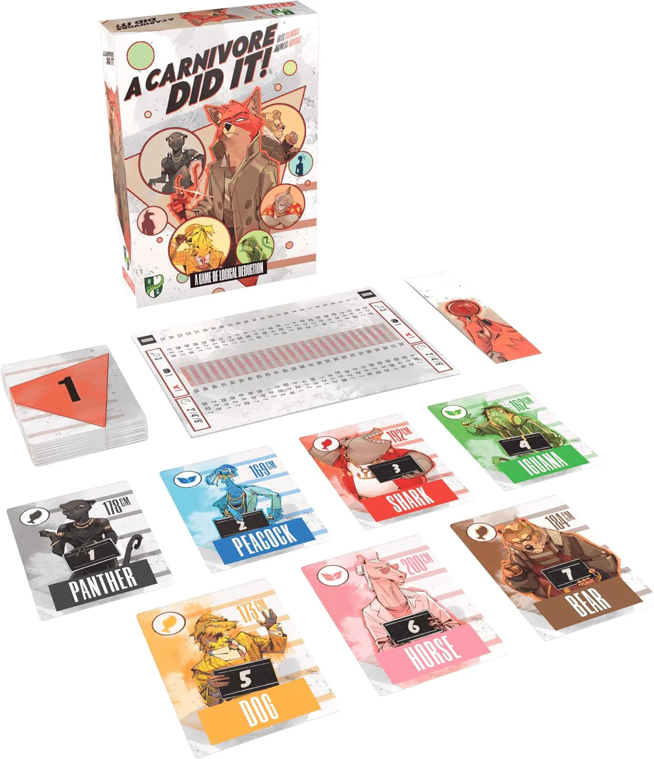 A Carnivore Did It! Board Game - Cooperative Logical Deduction Puzzle Game, 2000 Cases to Solve, Ages 8+, 1-5 Players, 10 Minute Playtime - Image 3