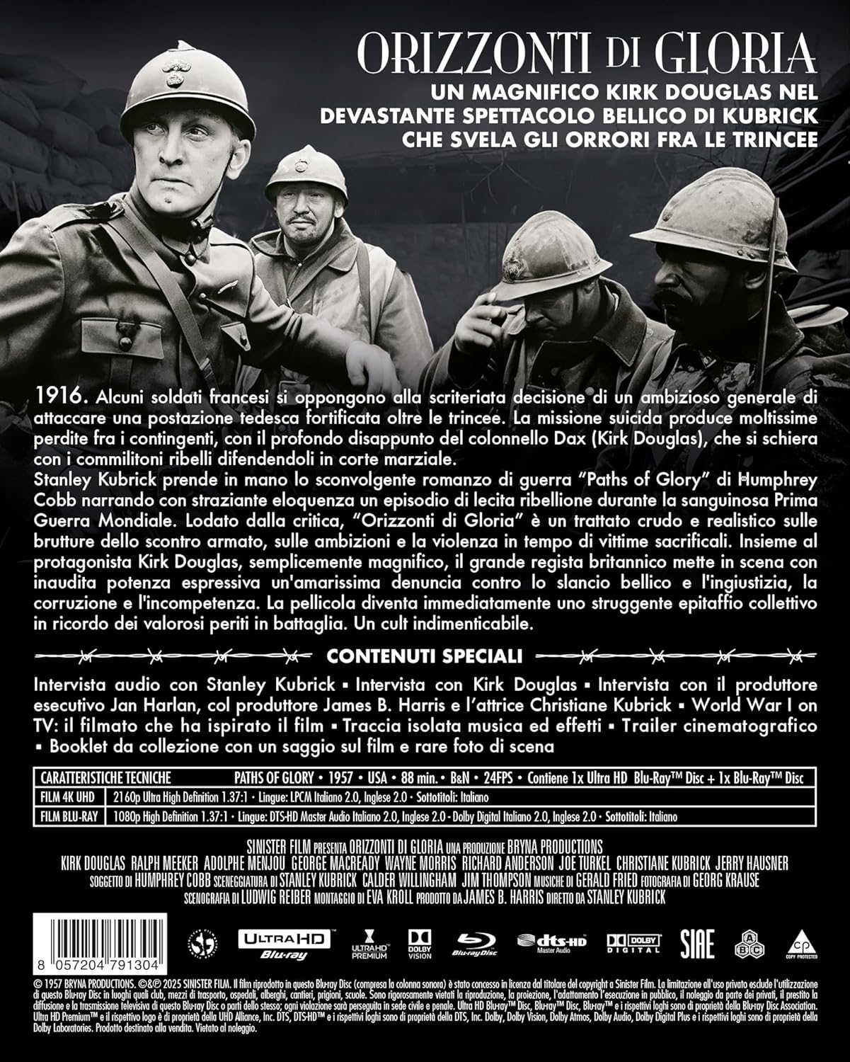 Orizzonti Di Gloria (4K Uhd + Blu-Ray Special Edition - Image 2