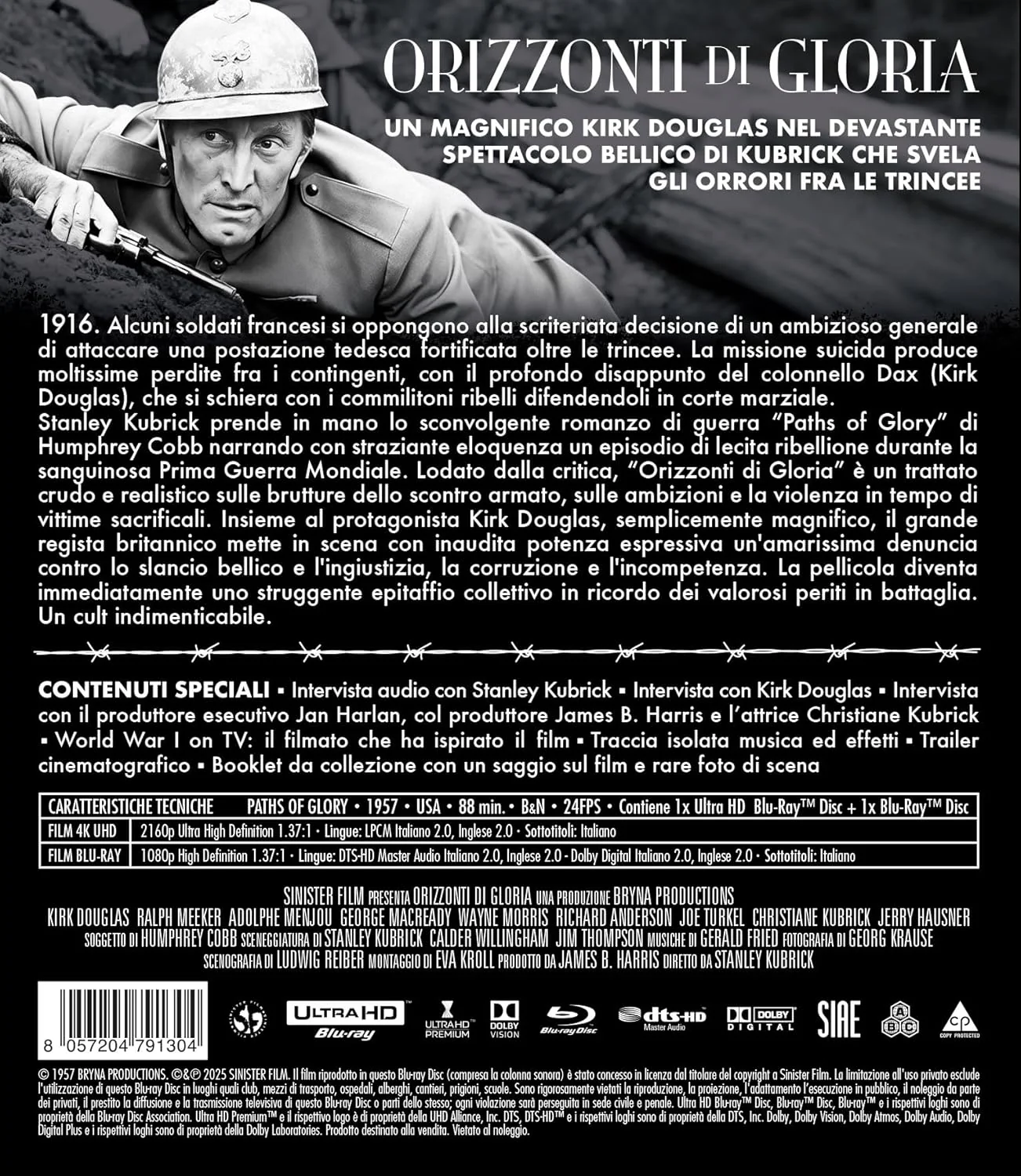 Orizzonti Di Gloria (4K Uhd + Blu-Ray Special Edition - Image 5