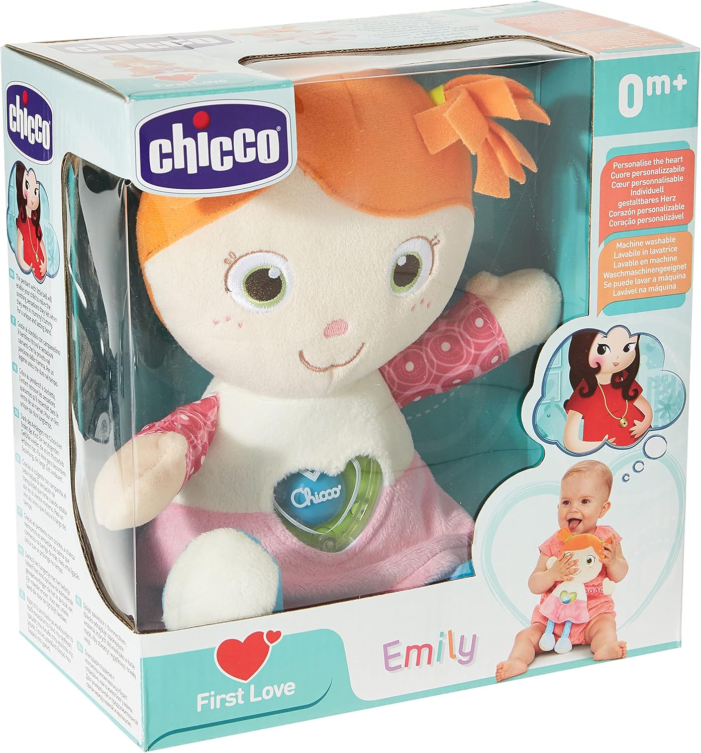 Chicco 00007942000000 Cuddly Doll First Love, Multi-Coloured - Image 3
