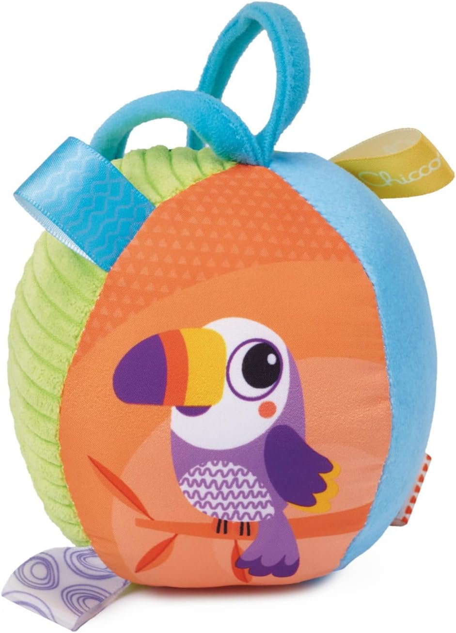 Soft ball, soft and light ball with different textures, easy to grip, helps develop tactile feeling, manual coordination and crawling, can be attached to stroller - Image 2