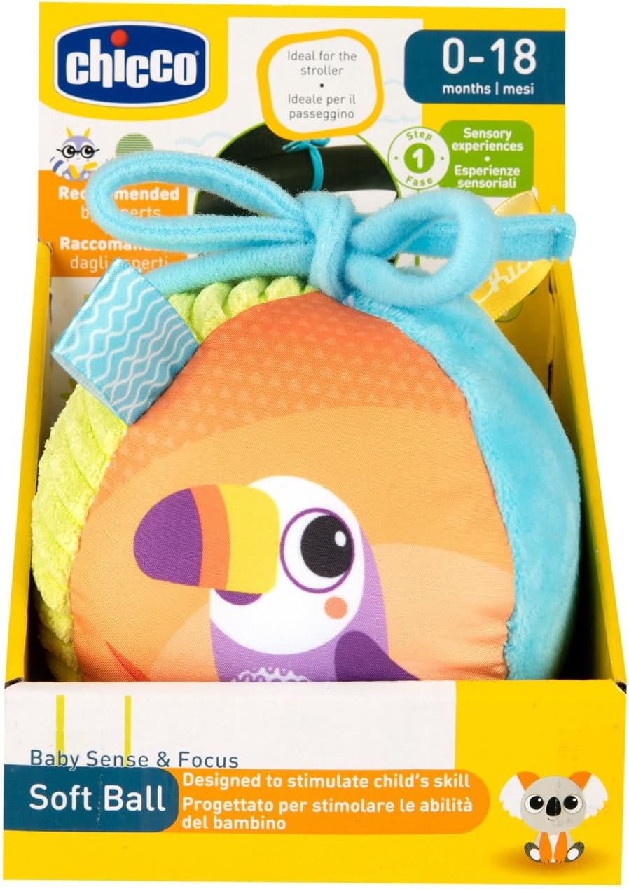 Soft ball, soft and light ball with different textures, easy to grip, helps develop tactile feeling, manual coordination and crawling, can be attached to stroller - Image 3