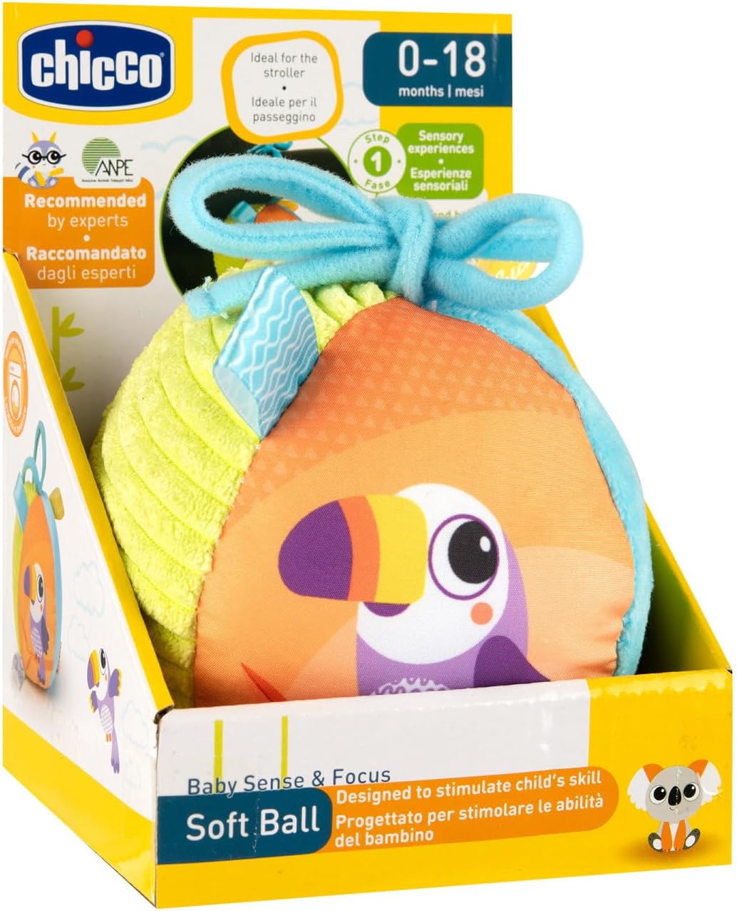Soft ball, soft and light ball with different textures, easy to grip, helps develop tactile feeling, manual coordination and crawling, can be attached to stroller - Image 4