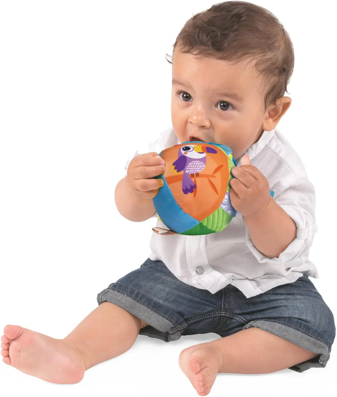 Soft ball, soft and light ball with different textures, easy to grip, helps develop tactile feeling, manual coordination and crawling, can be attached to stroller - Image 6