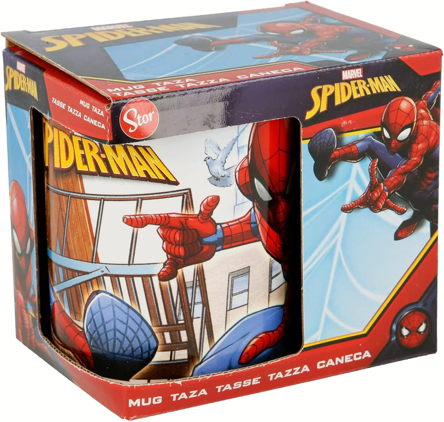Stor Tasse mug Spiderman Great Power Céramique Rouge Bleu (11.7 x 10 x 8.7 cm) (350 ml - Image 3