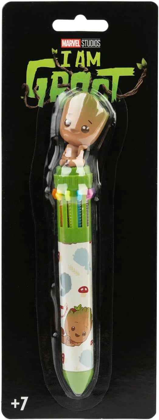 Grupo Erik Kugelschreiber 10 Farben Marvel Groot 10-in-1 Multicolor - Mehrfarbiger Stift Offizieller Marvel Fanartikel - Image 2