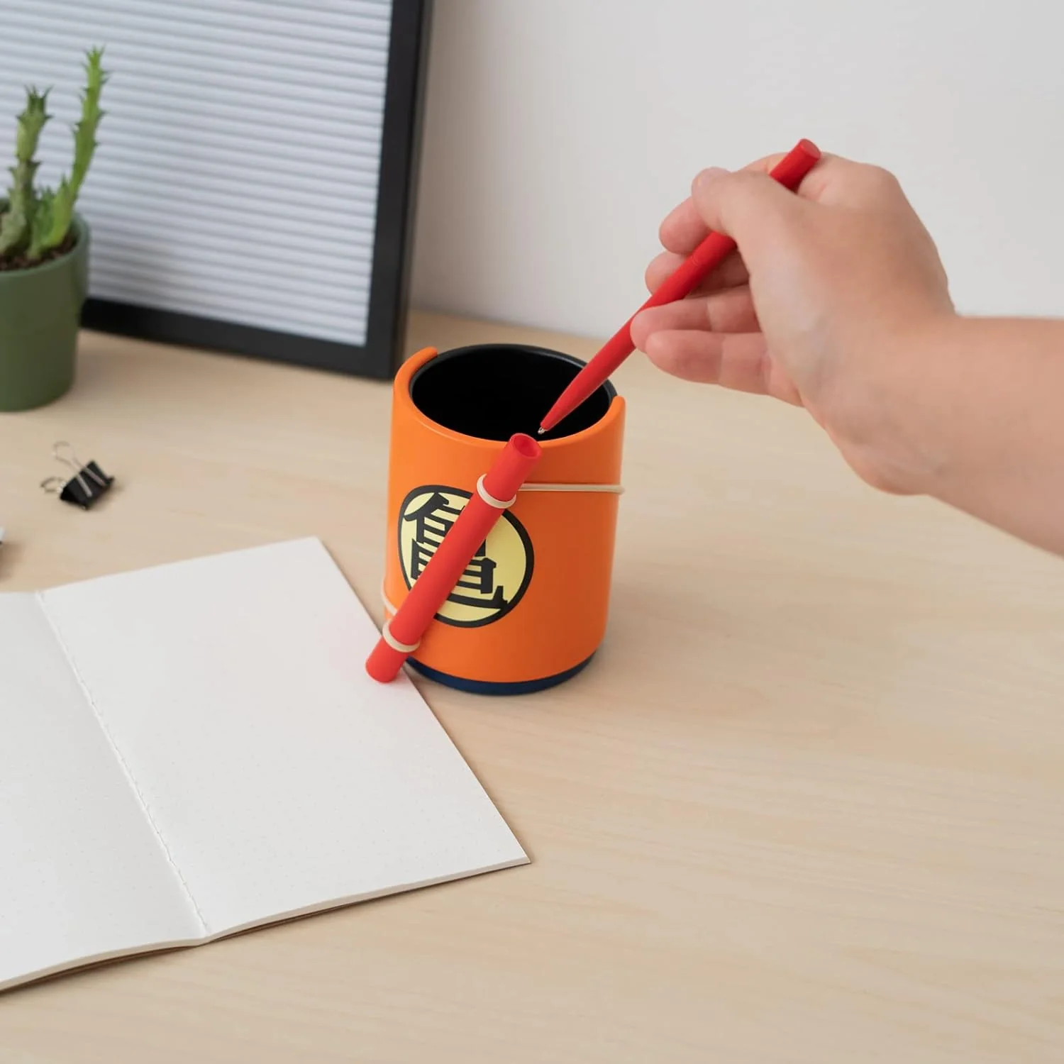 Grupo Erik Official Dragon Ball Pen Holder With Power Pole (Nyoibō) Pen | Pen Holder For Desk With Pen | Dragon Ball Gifts | Dragon Ball Merchandise | Goku Gifts | Pen Pot | Pencil Pot - Image 3