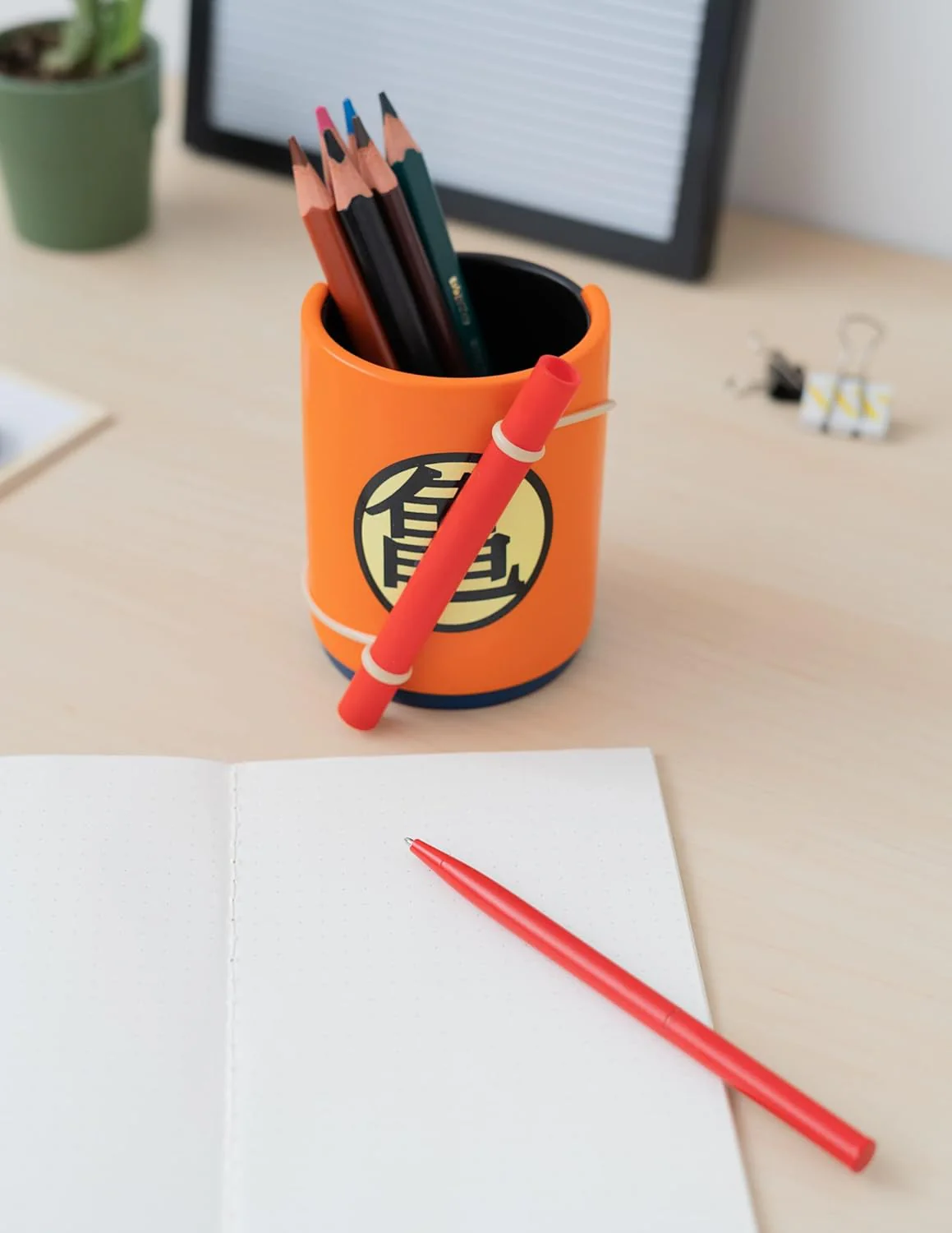 Grupo Erik Official Dragon Ball Pen Holder With Power Pole (Nyoibō) Pen | Pen Holder For Desk With Pen | Dragon Ball Gifts | Dragon Ball Merchandise | Goku Gifts | Pen Pot | Pencil Pot - Image 5
