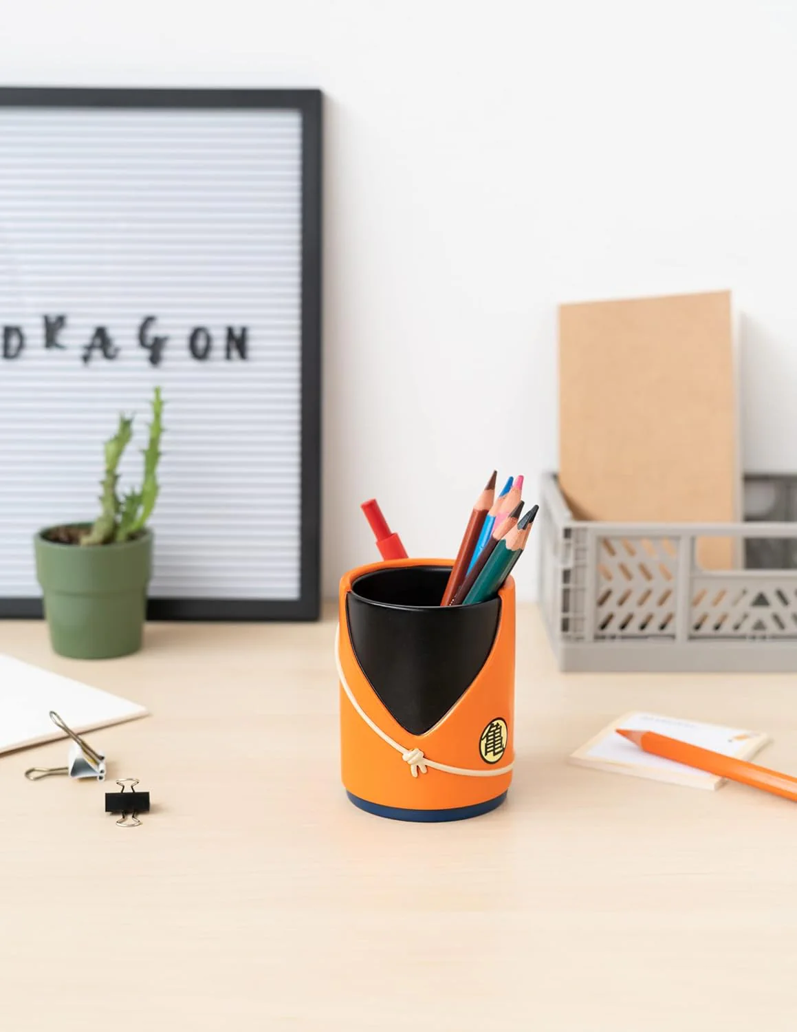 Grupo Erik Official Dragon Ball Pen Holder With Power Pole (Nyoibō) Pen | Pen Holder For Desk With Pen | Dragon Ball Gifts | Dragon Ball Merchandise | Goku Gifts | Pen Pot | Pencil Pot - Image 6