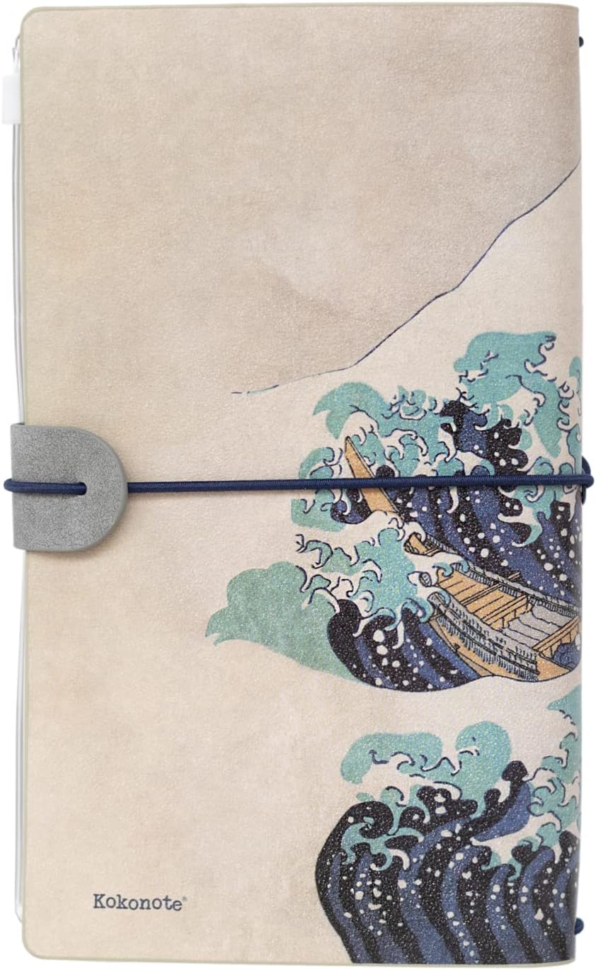 Grupo Erik Reisetagebuch zum Selberschreiben Dotted Notebook 12x19,6 cm, Einband aus synthetischem Leder und Gummiband zum sicheren Verschließen - Image 7