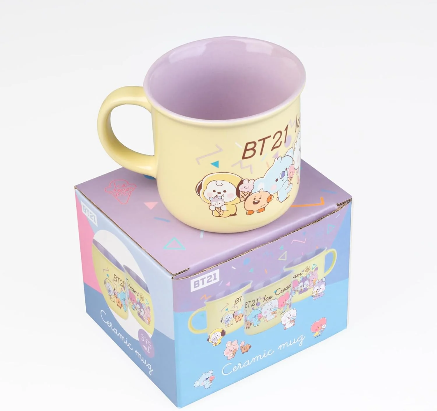 Grupo Erik - Tasse En Céramique BT21 375 ml - Passe Au Micro-Ondes | Mug Café & Thé, Idée Cadeau Geek - Image 3