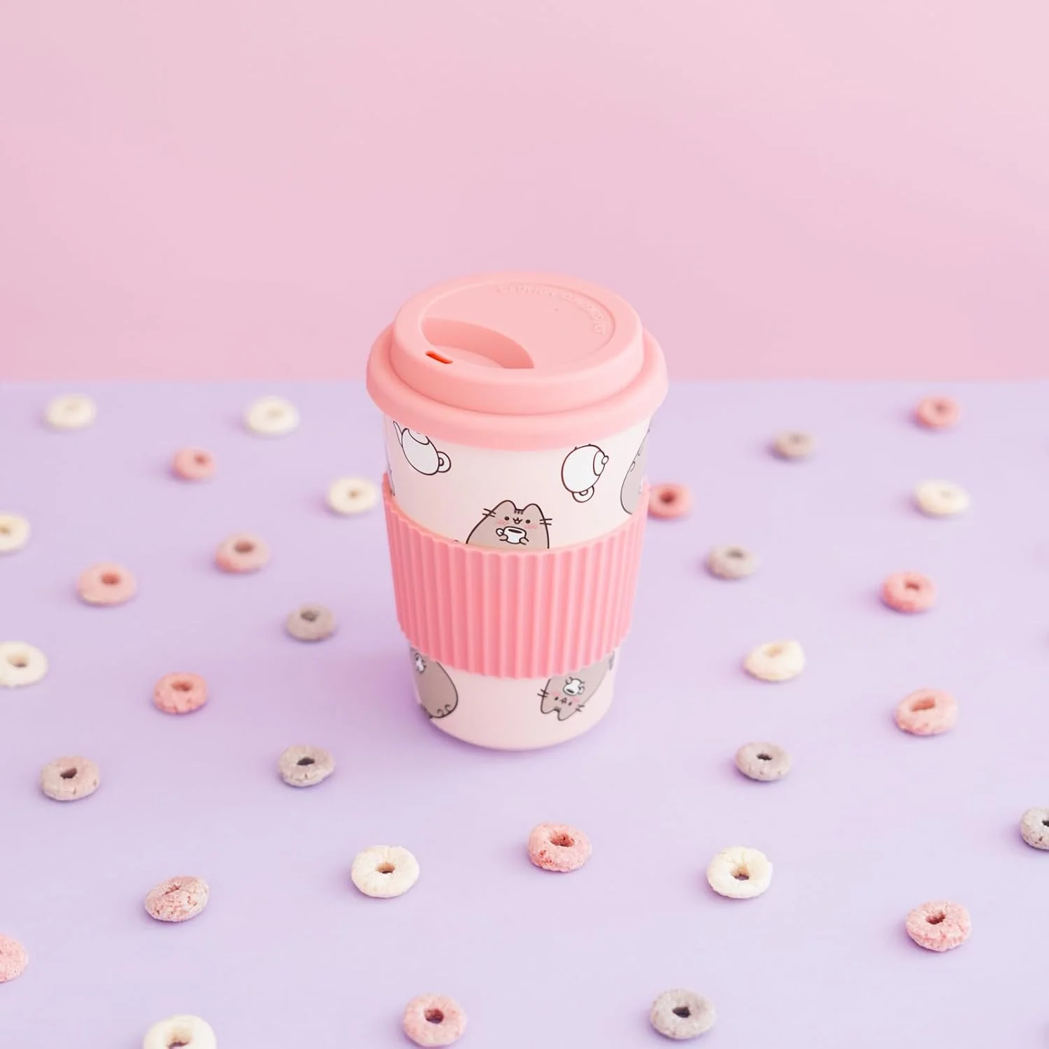 Pusheen Ceramic Mug With Lid 400 Ml - Image 3