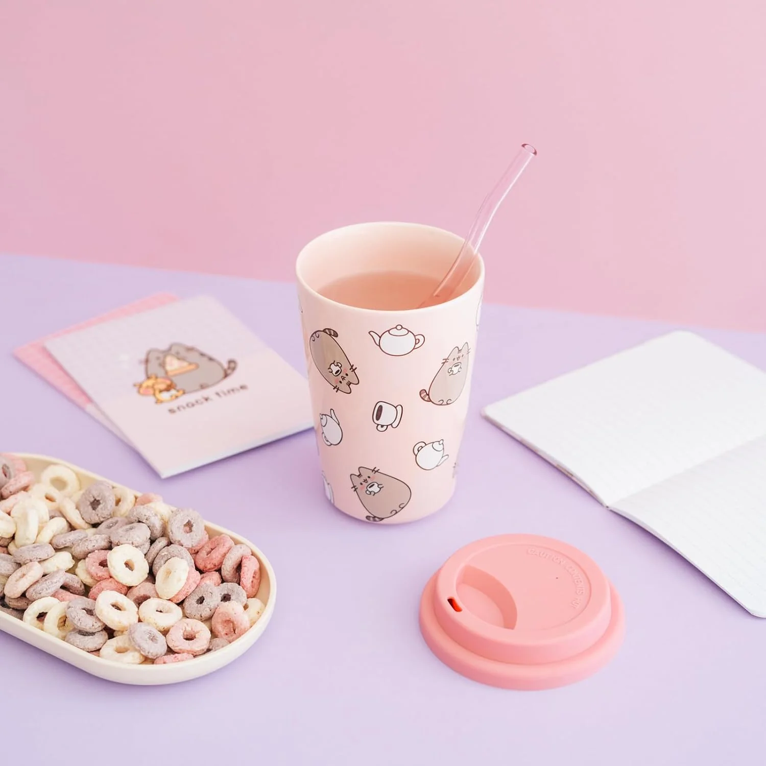 Pusheen Ceramic Mug With Lid 400 Ml - Image 7