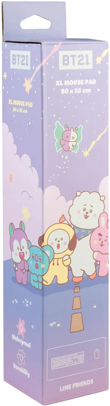 Grupo Erik Gaming Mauspad XXL BT21 Fanartikel Gaming Mousepad rutschfest und Wasserabweisend Mauspad Groß - Mouse Pad XXL Gaming Schreibtischunterlage PC Zubehör Gaming Kawaii K-Pop Kawaii Merch - Image 4
