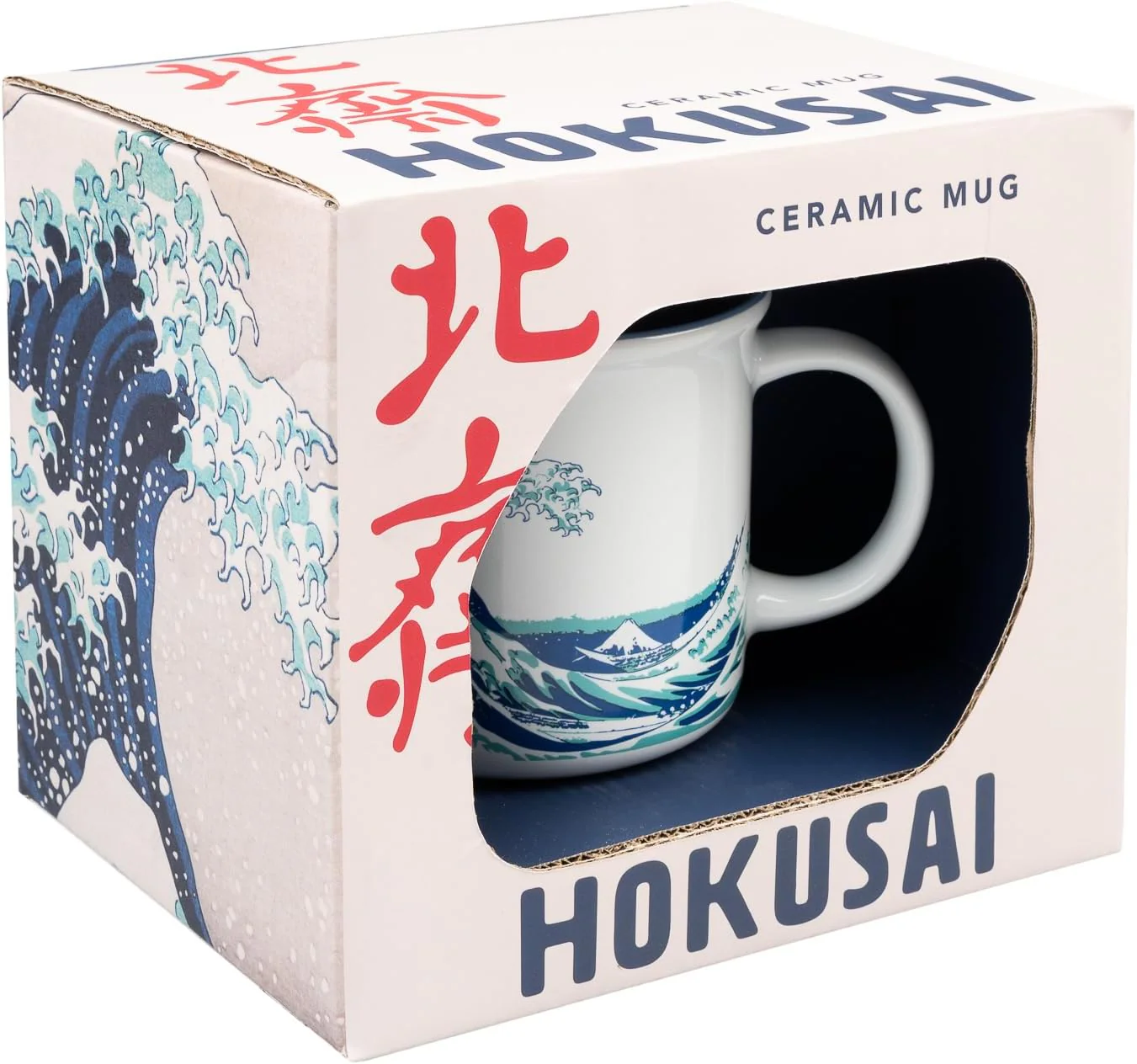 Grupo Erik Tazza La Grande Ola di Kanawaga - Tazza Colazione Ceramica con Colori Vivaci e Stampa di Alta Qualità 350 ml, Adatte a Lavastoviglie e Microonde | Tazzine Caffe Particolari - Image 3