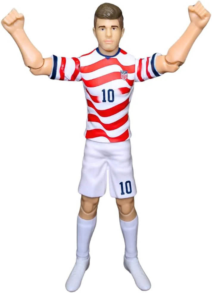 Sockers Banbo Toys 2026 USMNT Christian Pulisic (Home Jersey) 8" Collectible Soccer Action Figure - Image 4