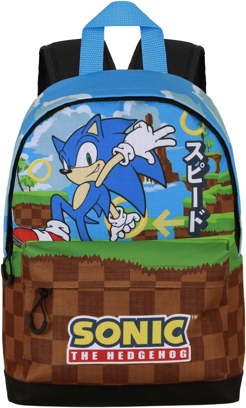 Sonic The Hedgehog - SEGA Greenhill-Small FAN HS Backpack, Multicolour, 25 x 35 cm, Capacity 12 L - Image 4