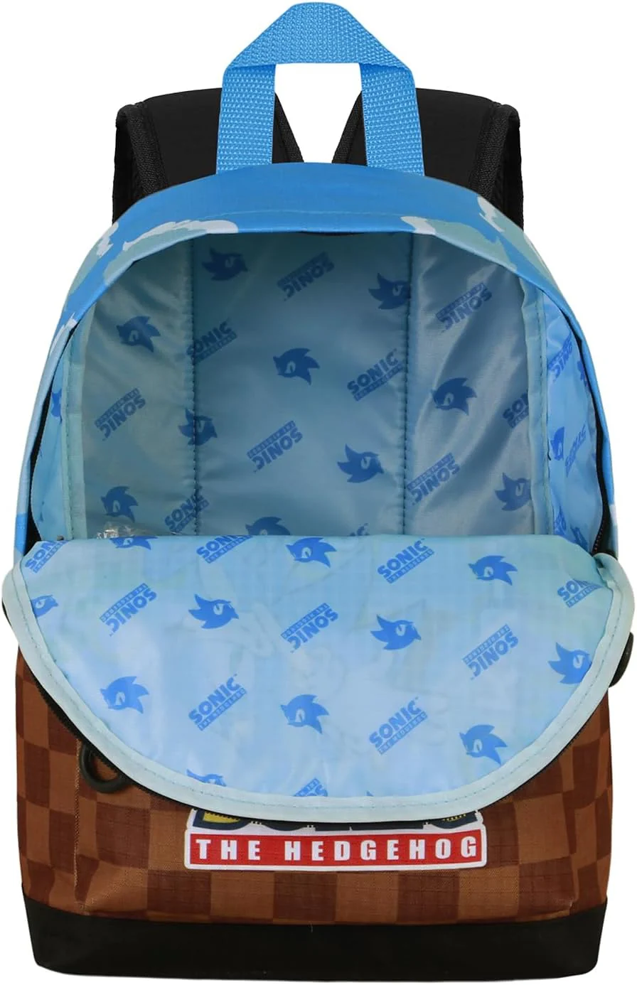 Sonic The Hedgehog - SEGA Greenhill-Small FAN HS Backpack, Multicolour, 25 x 35 cm, Capacity 12 L - Image 5