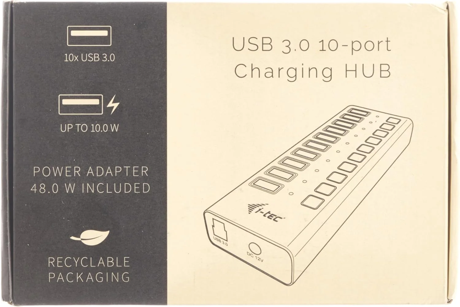 i-tec USB 3.0 HUB 10 PORT 48 W USB 3.0 HUB 10 PORT 48 W - Image 2