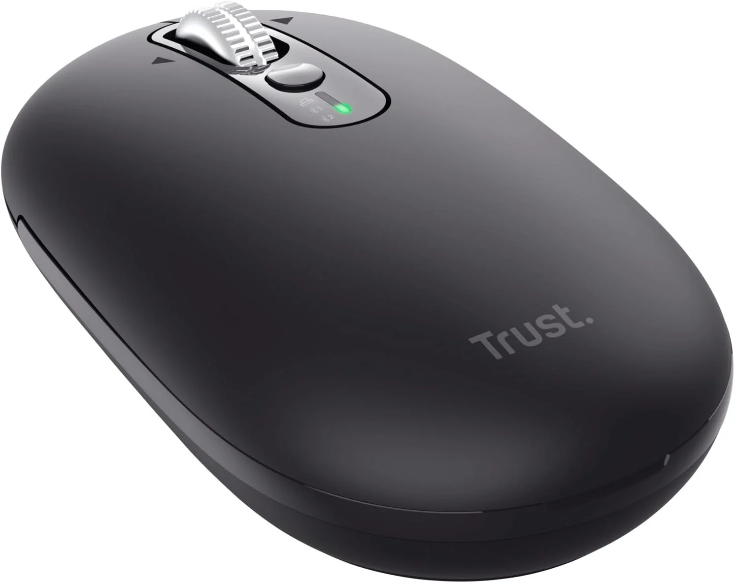 Trust Seron Mouse Wireless con Rotellina Ultra Rapida e Scorrimento Orizzontale, Bluetooth + 2.4GHz, 85% Plastica Riciclata, Pulsanti Silenziosi, Mouse Bluetooth Multi-Dispositivo per PC Mac, Nero - Image 4
