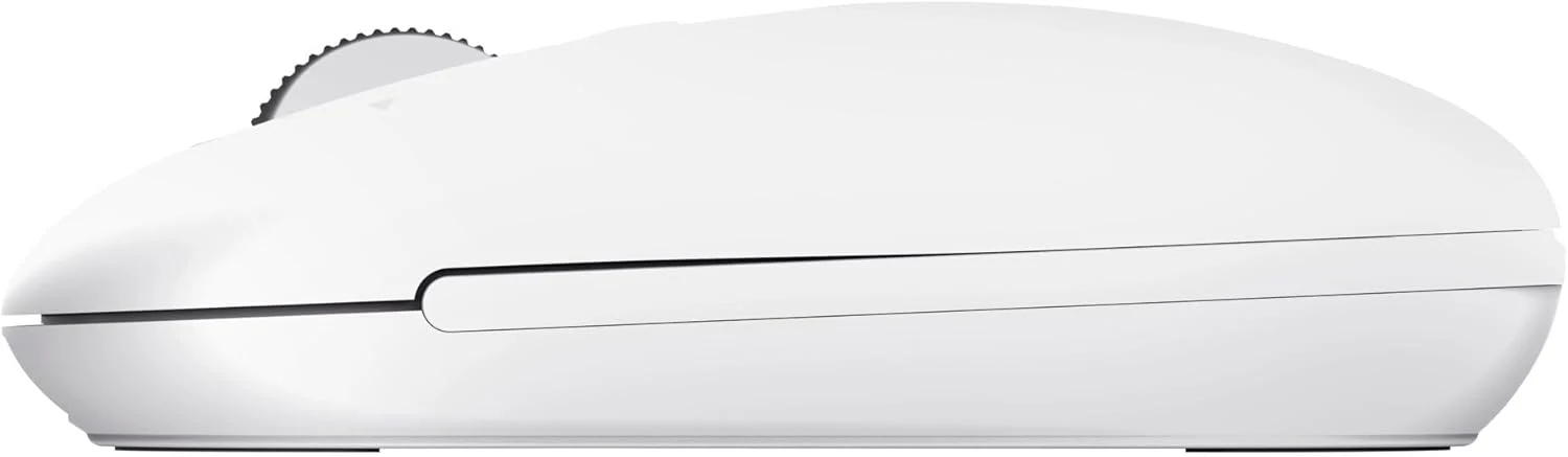 Trust Seron Mouse Wireless con Rotellina Ultra Rapida e Scorrimento Orizzontale, Bluetooth + 2.4GHz, 65% Plastica Riciclata, Pulsanti Silenziosi, Mouse Bluetooth Multi-Dispositivo per PC Mac, Bianco - Image 4