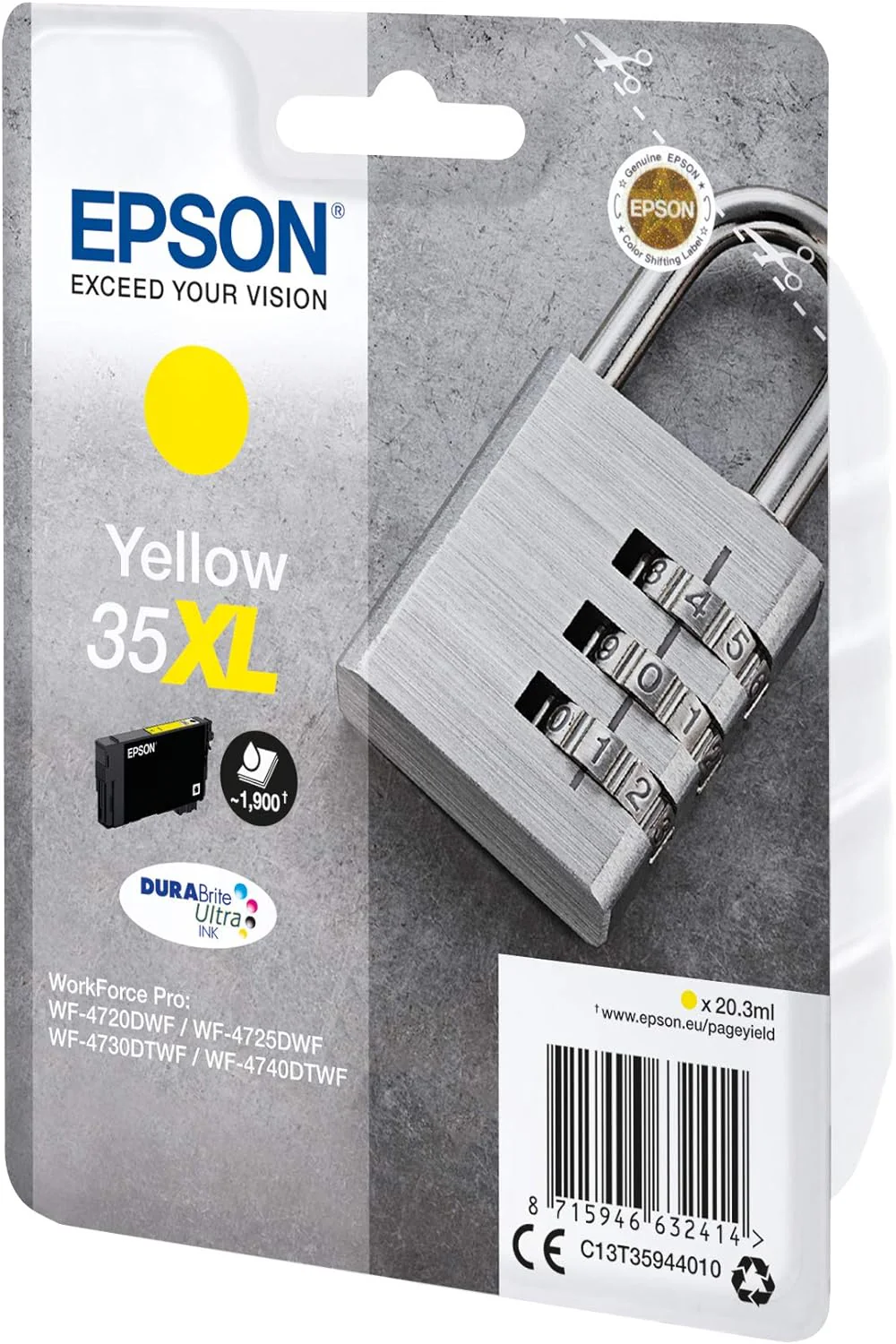 Epson C13T37884010 Inkjet Cartridge - Black/Yellow/Magenta/Cyan (Pack of 6 - Image 2