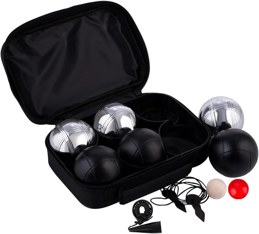 Engelhart - 010207 - bouleset, 6-delig, zwart/zilver - boules - spelletjes - tuinspellen, buitenspellen - Image 3