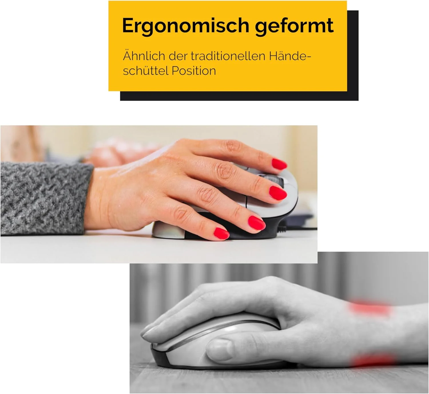 Bakker Elkhuizen BNEGMW GRIP Vertical mouse GripMouse 3 keys/scroll wheel/wireless - Image 2