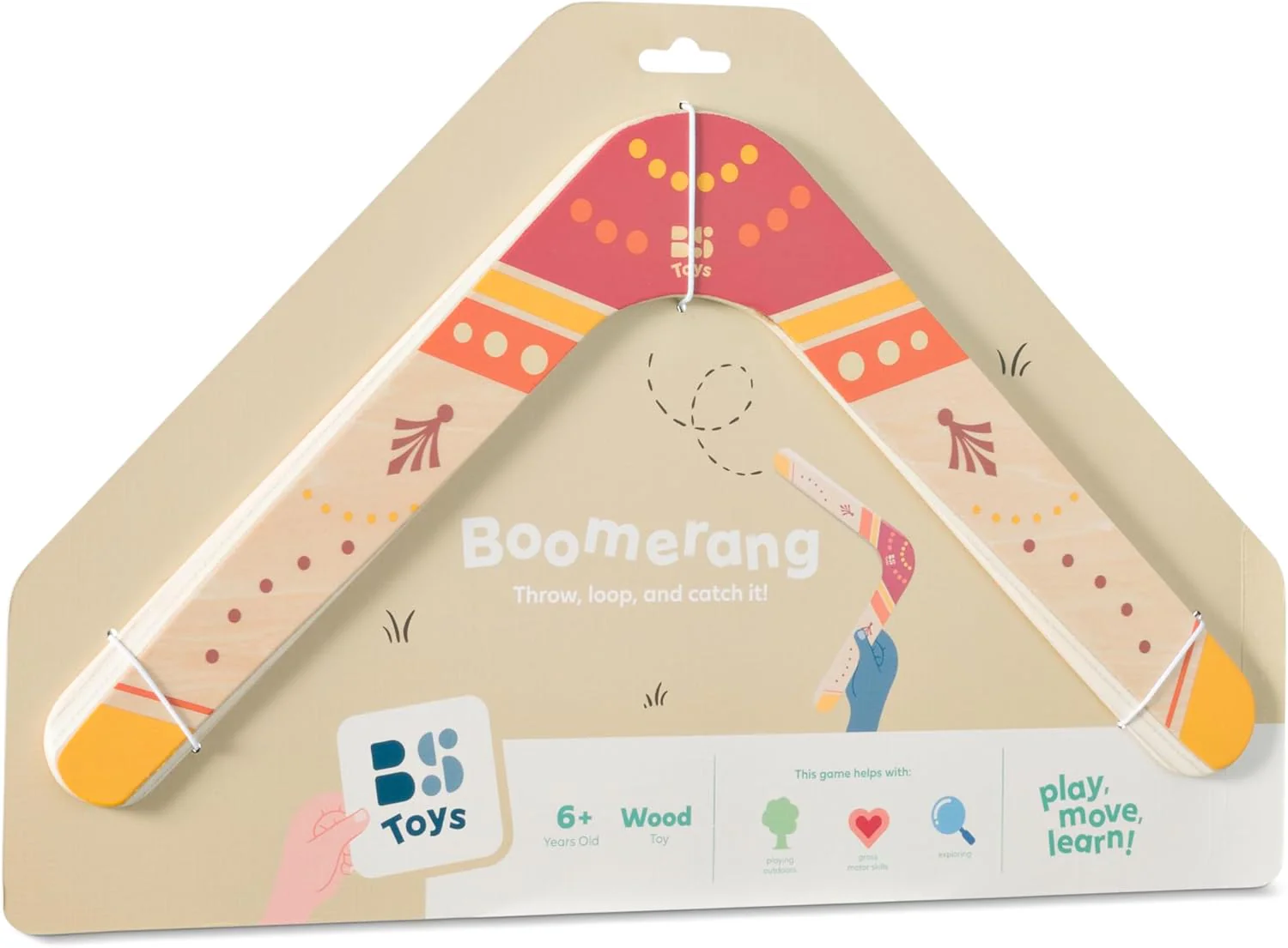 BS Toys – Klassieke Boomerang – Behendigheidsspel 8+ - Image 6