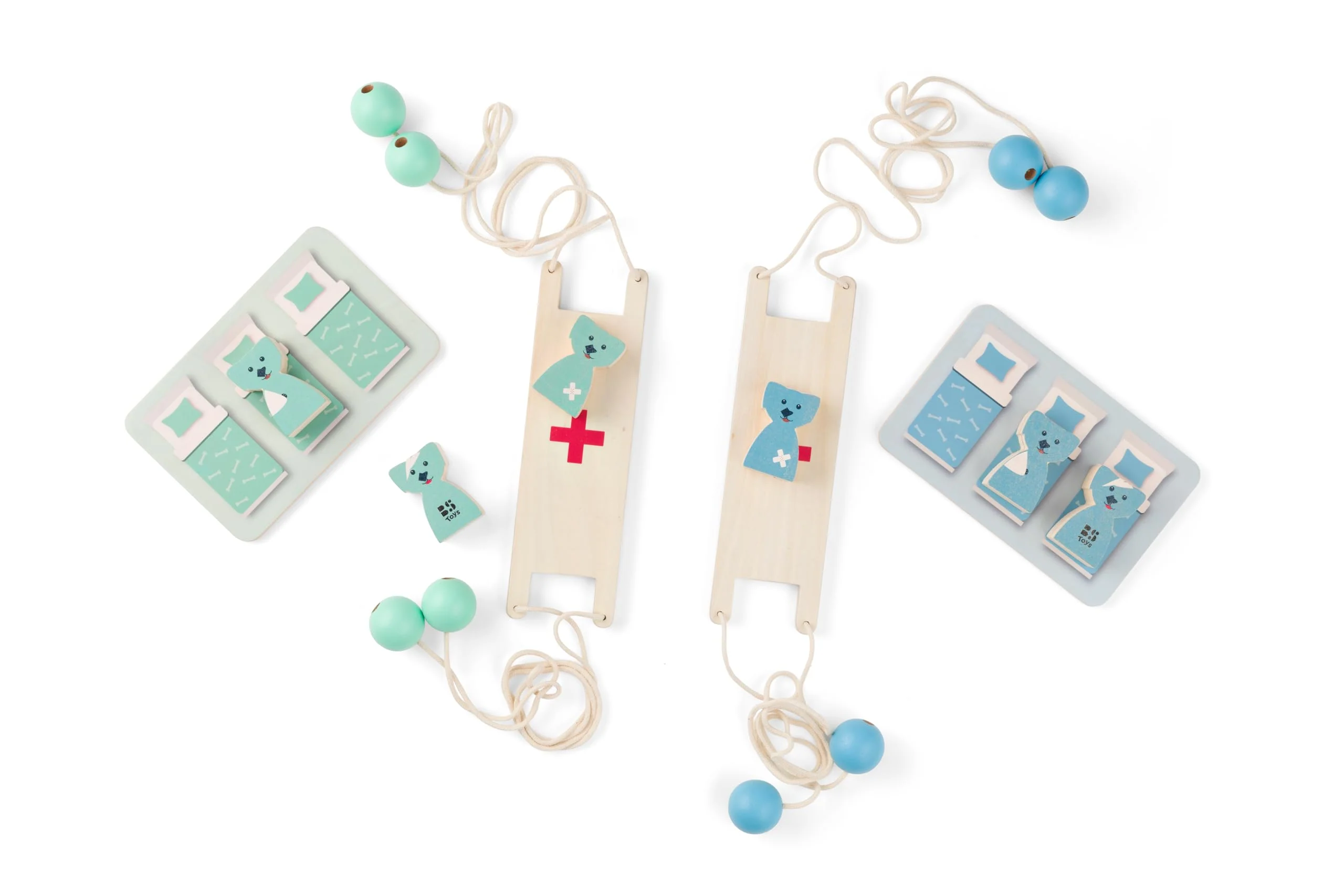 BS Toys – Hondenreddingsspel met brancards en bedden – 4+ jaar