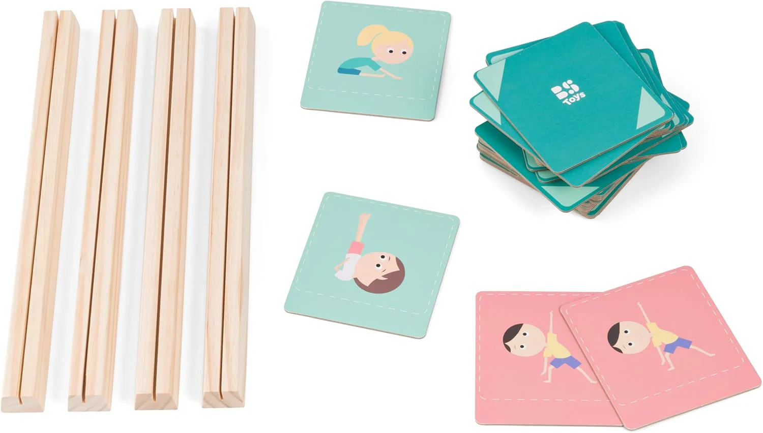 BS Toys – Imitatiespel en observatie – 30 kaarten en 4 bases – 3-4 spelers – vanaf 4 jaar - Image 4