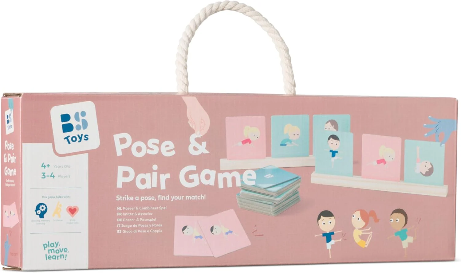 BS Toys – Imitatiespel en observatie – 30 kaarten en 4 bases – 3-4 spelers – vanaf 4 jaar - Image 5