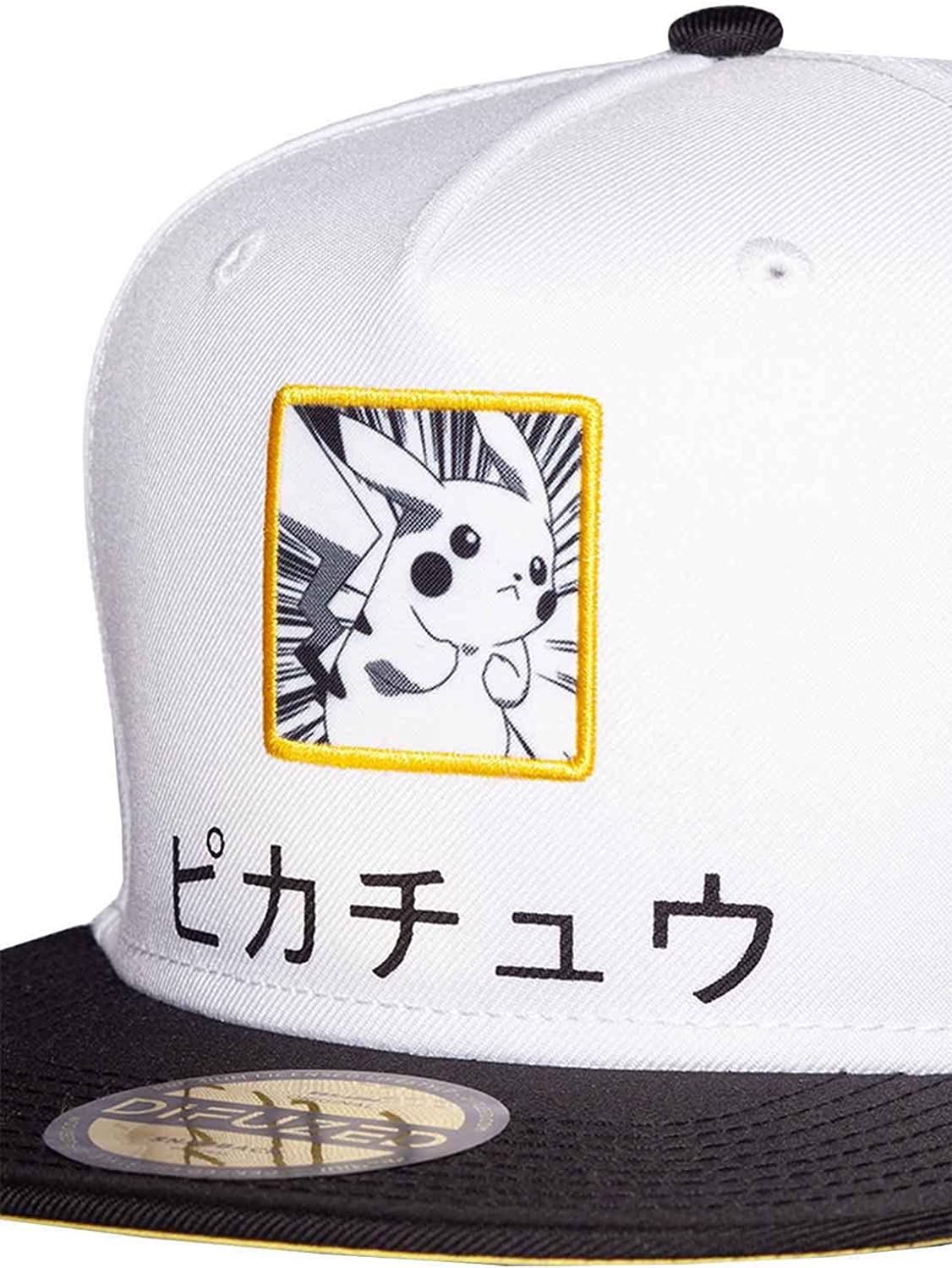 Pokemon Cappellino Baseball Pikachu Logo Giapponese Ufficiale Bianco Snapback - Image 3